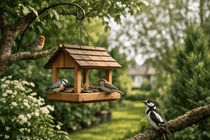 comment accrocher mangeoire oiseaux