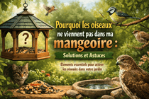 pourquoi les oiseaux ne viennent pas dans ma mangeoire
