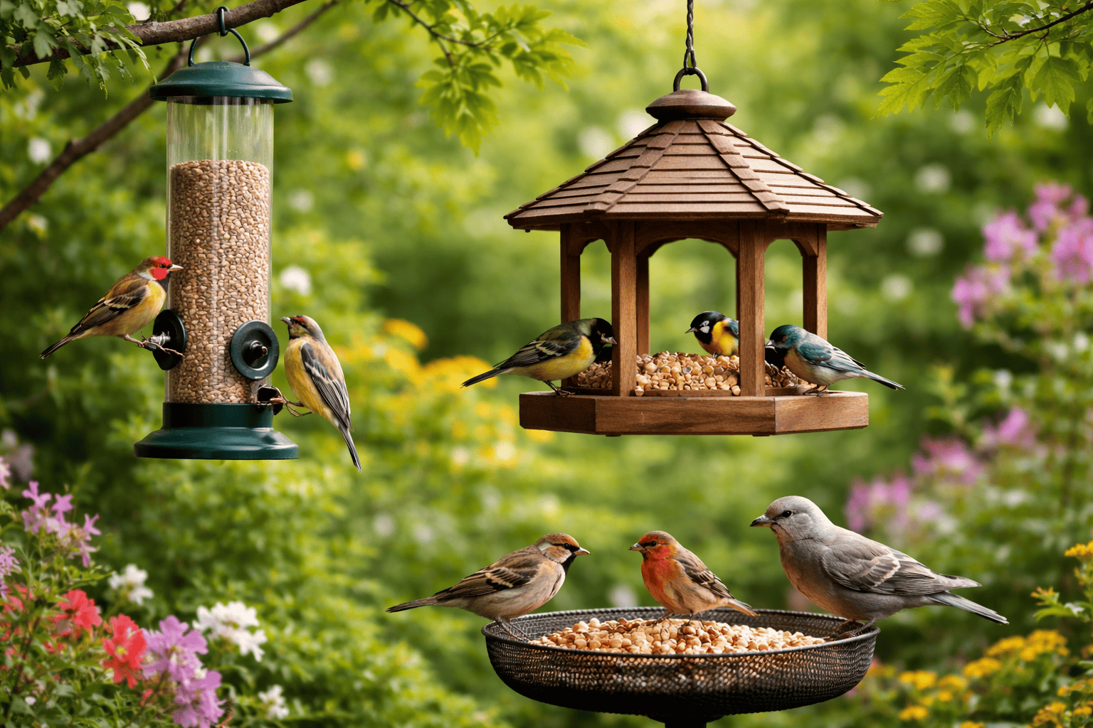 comment attirer les oiseaux dans une mangeoire