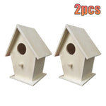 Nid à Oiseaux en Bois Blanc – Maison Murale Résistante pour Petits Oiseaux - Vignette | Ma boutique