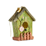 Maison à Oiseaux Suspendue en Résine – Cabane Rustique pour Jardin et Clôture - Vignette | Ma boutique