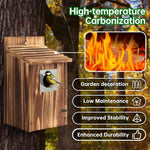 Nichoir Suspendu en Bois Naturel pour Oiseaux - Vignette | Ma boutique