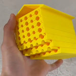 Colonne D'Abeille Murale Imprimée En 3D, Conception En Nid D'Abeille, Maison D'Abeille Suspendue Détachable, Installation Facile, Ruche D'Observation Pour Abeilles - Vignette | Ma boutique