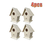 Nid à Oiseaux en Bois Blanc – Maison Murale Résistante pour Petits Oiseaux - Vignette | Ma boutique