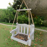 Mangeoire à oiseaux en bois – forme banc suspendue - Vignette | Le Refuge des oiseaux