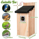 Nichoir Suspendu Étanche en Bois – Nid pour Moineaux et Petits Oiseaux - Vignette | Ma boutique