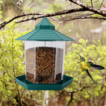 Mangeoire suspendue pour oiseaux – Distributeur de graines étanche - Vignette | Le Refuge des oiseaux
