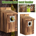 Maison à Oiseaux en Bois avec Mangeoire – Facile à Nettoyer et à Suspendre - Vignette | Ma boutique