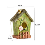 Maison à Oiseaux Suspendue en Résine – Cabane Rustique pour Jardin et Clôture - Vignette | Ma boutique