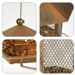 Mangeoire à Oiseaux en Fer Grande Capacité – Anti-Écureuil - Vignette | Ma boutique