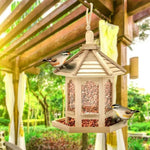 Mangeoire Maison en Bois pour Oiseaux - Distributeur Suspendu - Vignette | Ma boutique