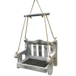 Mangeoire à oiseaux en bois – forme banc suspendue - Vignette | Le Refuge des oiseaux