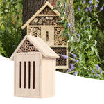 Maison à Insectes en Bois Naturel – Hôtel Écologique pour Abeilles et Pollinisateurs de Jardin - Vignette | Ma boutique