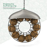 Mangeoire à boules de graisse pour oiseaux en forme de cœur - Vignette | Le Refuge des oiseaux