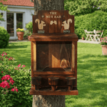 Mangeoire à Écureuils en Bois – Distributeur Suspendu Rustique - Vignette | Ma boutique