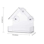 Mangeoire Oiseaux Fenêtre Transparente – Acrylique avec Ventouses - Vignette | Ma boutique