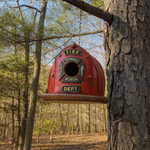 Mangeoire pour rouge-gorges – Design Casque de Pompier en Résine - Vignette | Le Refuge des oiseaux