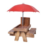 Table de Pique-Nique pour Écureuils – Mangeoire Originale avec Parapluie - Vignette | Le Refuge des oiseaux