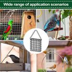 Mangeoire carrée en métal noir pour pain de graisse - Vignette | Ma boutique