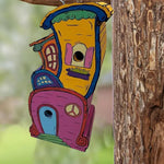 Nichoir en Bois Fait Main Style Whoville – Grande Maison Suspendue pour Oiseaux - Vignette | Ma boutique