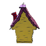 Nichoir en Bois Fait Main Style Whoville – Grande Maison Suspendue pour Oiseaux - Vignette | Ma boutique