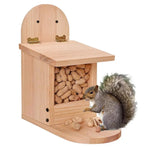 Mangeoire pour Écureuils en Bois – Distributeur Grande Capacité avec Couvercle - Vignette | Le Refuge des oiseaux
