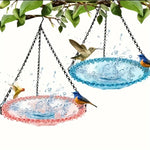 Bain pour Oiseaux Suspendu Design Floral – Abreuvoir et Station de Baignade - Vignette | Le Refuge des oiseaux