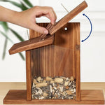 Mangeoire à Écureuils en Bois – Boîte d’Alimentation Suspendue pour Jardin Extérieur - Vignette | Ma boutique