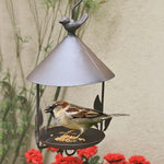 Mangeoire et abreuvoir pour oiseaux en fer pour extérieur - Vignette | Le Refuge des oiseaux