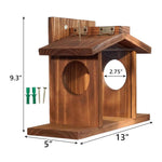 Mangeoire à Écureuils en Bois – Boîte d’Alimentation Suspendue pour Jardin Extérieur - Vignette | Ma boutique