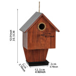 Abri et mangeoire 2-en-1 en bois pour oiseaux - Vignette | Le Refuge des oiseaux