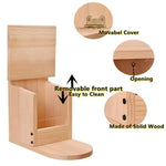 Distributeur de Nourriture en Bois avec Couvercle Amovible - Vignette | Ma boutique