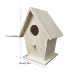 Nid à Oiseaux en Bois Blanc – Maison Murale Résistante pour Petits Oiseaux - Vignette | Ma boutique