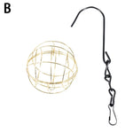 Mangeoire À Oiseaux Suspendue, Mangeoire À Boules De Suet, Support Pour L'Alimentation Des Oiseaux, Mangeoire À Oiseaux En Métal, Boule De Graisse, Mangeoires Énergétiques Pour Oiseaux - Vignette | Ma boutique