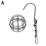 Mangeoire À Oiseaux Suspendue, Mangeoire À Boules De Suet, Support Pour L'Alimentation Des Oiseaux, Mangeoire À Oiseaux En Métal, Boule De Graisse, Mangeoires Énergétiques Pour Oiseaux - Vignette | Ma boutique