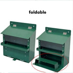 Mangeoire à Écureuils en Métal – Grande Capacité avec Toit Résistant aux Intempéries - Vignette | Ma boutique