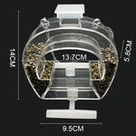 Mangeoire à oiseaux en acrylique transparente suspendue - Vignette | Le Refuge des oiseaux