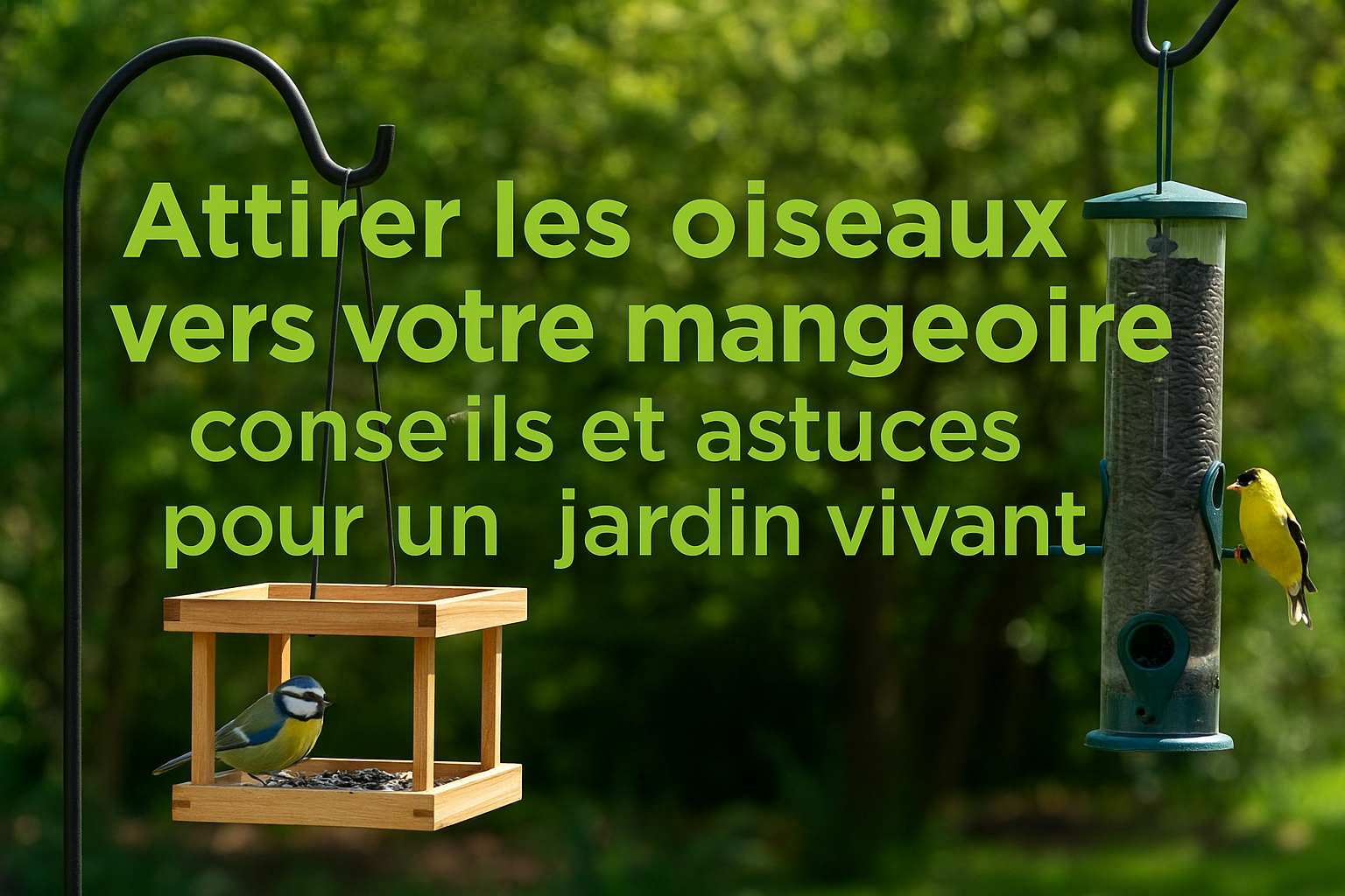 comment faire venir des oiseaux dans une mangeoire ?