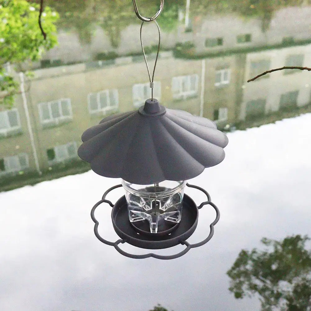 Mangeoire Pour Oiseaux Pour L'Extérieur, Outil D'Alimentation Automatique Suspendu, Mangeoire Pour Oiseaux, Support Distributeur À Trous Multiples, Contai Alimentaire H9P7
