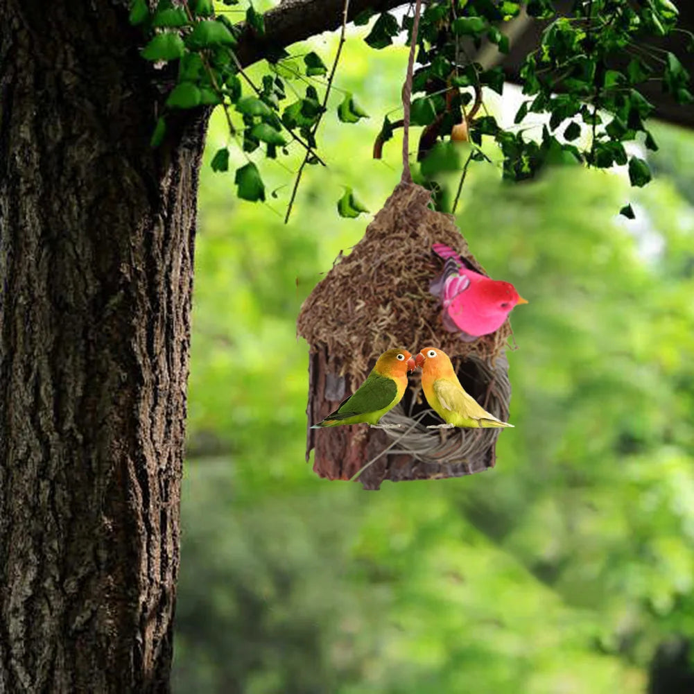 Simulation De Patio Extérieur Créatif, Maison À Oiseaux, Décoration D'Arbre Suspendue, Abri À Oiseaux Moderne, Produits Pour Animaux De Compagnie