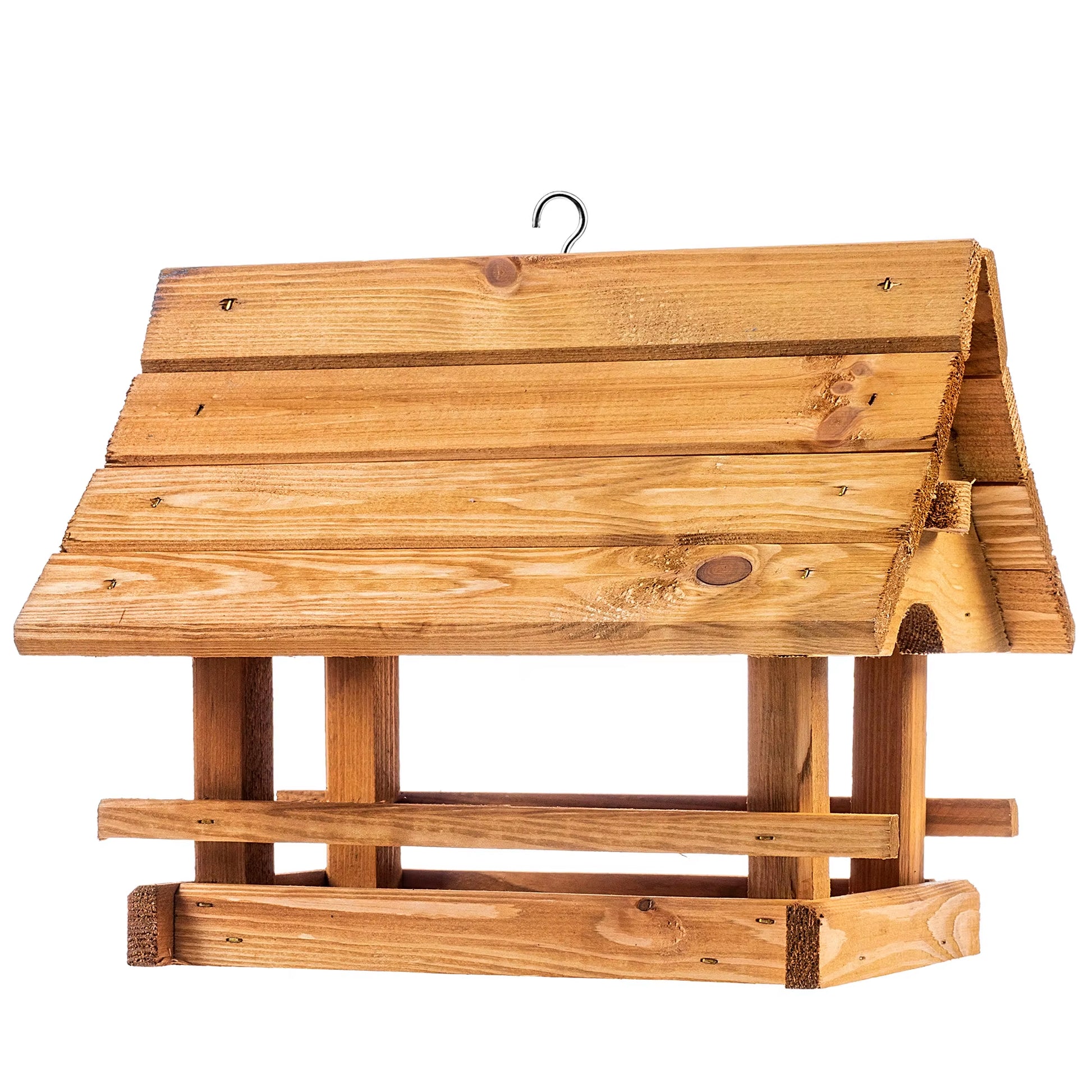Bird Feeder Wooden House 30X25 Cm Natural
