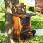 Mangeoire à Écureuils en Bois – Distributeur Suspendu Rustique - Vignette | Ma boutique
