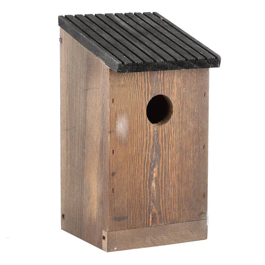 Confronwooden Bird House Nid D'Oiseau, Boîte De Nidification D'Oiseau, Perroquets Élevage, Décoration De Jardin Extérieure, Naturel
