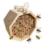 Hôtel à Abeilles en Bois – Refuge Naturel pour Abeilles, Papillons et Guêpes Solitaires - Vignette | Ma boutique