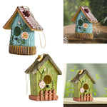 Maison à Oiseaux Suspendue en Résine – Cabane Rustique pour Jardin et Clôture - Vignette | Ma boutique