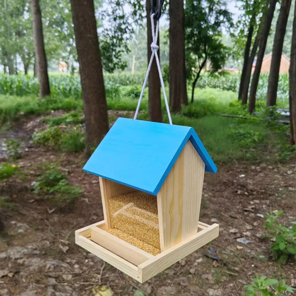 Mangeoire À Oiseaux En Bois, Mangeoires À Trémie, Mangeoire À Oiseaux Sauvages En Plein Air, Grande Mangeoire À Oiseaux Face, Pinsons Cardinaux, Jencibleus