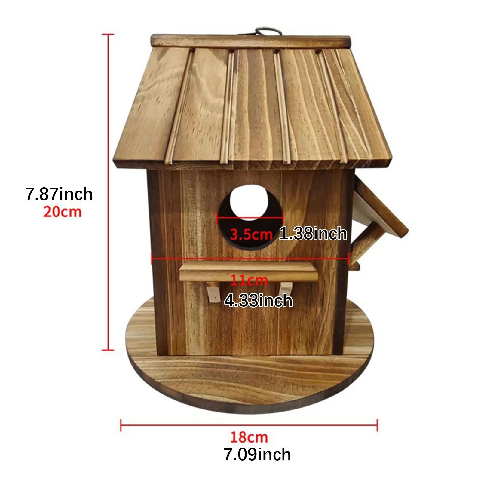 Maison À Oiseaux En Bois, Artisanat Créatif, Boîte De Nidification, Boîte D'Élevage D'Oiseaux Suspendue Pour Jardin, Arrière-Cour, Perroquets, Pins, Colibris