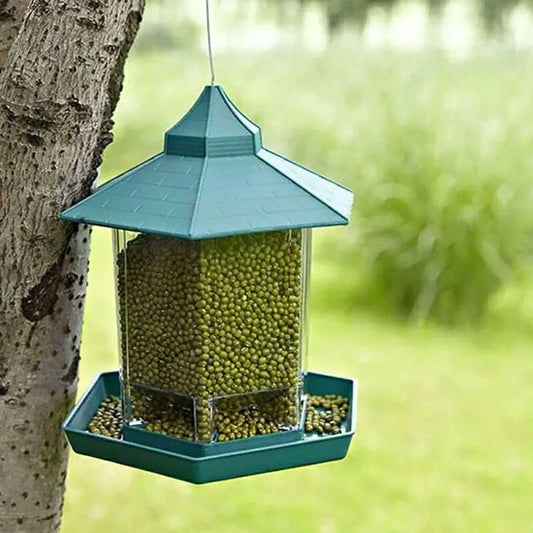 Confrontal-Mangeoire Pour Oiseaux Sauvages, Belvédère Étanche, Conteneur Extérieur Avec Ulà Suspendre, Type De Maison D'Alimentation, Décor Aves