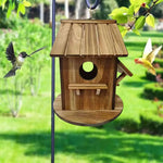 Nichoir Suspendu en Bois Style Château – Maison Artisanale pour Mésanges - Vignette | Ma boutique