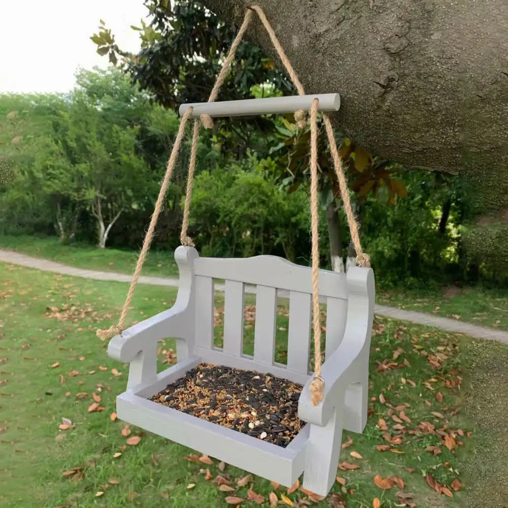 Jardin En Bois Balançoire Siège Banc Casse À Oiseaux Mangeoire À Oiseaux Balcon Cour Cadeau Villa Balcon Mangeoires À Oiseaux Décoration De Jardin En Plein Air